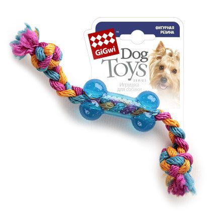 Игрушка для собак GiGwi косточка на веревке