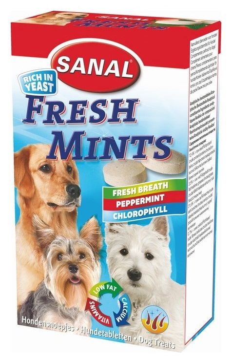 Витамины для собак Sanal Свежесть дыхания + витамины B 85 таб.