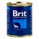 Консервы для собак Brit Beef & Rice 0,85 кг.