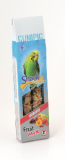 Лакомства для попугаев CUNIPIC Snack Deluxe for Budgies-Fruit Mix 60 г.