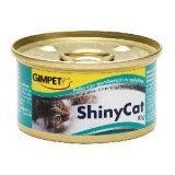Консервы для кошек Gimpet Shiny Cat цыпленок и креветки