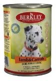 Консервы для собак Berkley ягненок с морковью 0,4 кг.